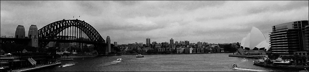 Sydney Harbour bridge en Opera House