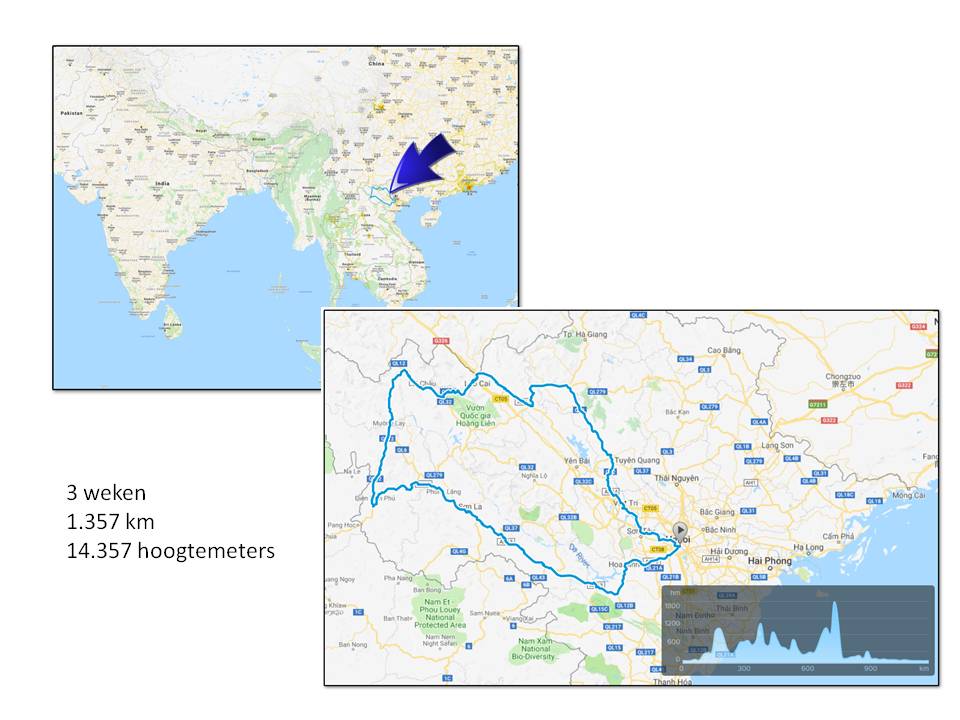 Vietnam 2018, route